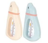 HOMOCONO 2pcs Bath Thermometers Animal Shape Pool and Bathtub Temperature Measuring Tools for Safe Comfortable Bathing with Rounded Design