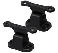 HOMOCONO 2pcs Black Nylon Rv Door Holder Catch for Exterior Doors and Lockers Portable and Compact Motorhome Campervan Retainer Stop