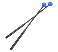 HOMOCONO 2pcs Blue Tongue Drum Mallets and Marimba Sticks Smooth Surface and Proper Weight, Rubber and Plastic Material, Designed to Prevent Wrist Fatigue