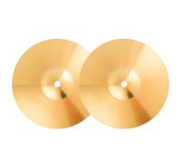 HOMOCONO 2pcs Brass Drum Cymbals Professional Drum Cymbals Replacement with Golden Alloy Material Suitable for Jazz and Percussion Instruments