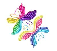 HOMOCONO 2Pcs Butterfly Wings Foil Balloons Wing Decorations for Cosplay Costumes Parties Lightweight Film for Fairy Props DIY Crafting