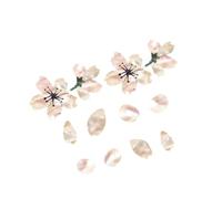 HOMOCONO 2pcs Cherry Blossom Guitar Stickers Decorative Floral Panel Decals for Guitar and Ukulele with Quaint Beautiful Eye-catching Design Music Instrument Accessories