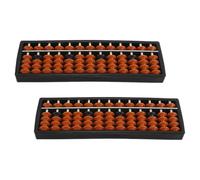 HOMOCONO 2pcs -column Plastic Chinese Bead Abacus with Contrasting Colored Beads for Enhanced Counting Accuracy and Visual Recognition, Educational Mathematics Counting for Elementary