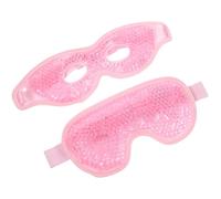 HOMOCONO 2pcs Cooling Pads Cold Compress Eye Mask with PVC Gel Material Pink Reusable Ice Pack Reduces Dark Circles and Puffiness for Summer Relief