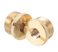 HOMOCONO 2pcs Copper Mic Stand Threaded Screw Adapter 1/4 Female to 5/8 Male for Microphone Mounts Compatible with Stable Boom Arm Stands in Broadcasting Studios and Professional Recording