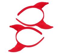 HOMOCONO 2pcs Devil Horns Headband Accessories for Women Comfortable Cosplay Hair Hoop for Halloween Costume Parties and Daily Wear Vibrant Animal Costume Headwear