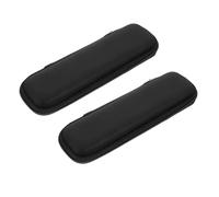 HOMOCONO 2Pcs Electric Toothbrush Travel Case Semi Shockproof Toothbrush Holder with Mesh Pocket for Charger Portable Protective Pouch for Electric Toothbrushes Black