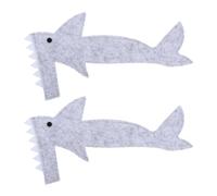 HOMOCONO 2pcs Felt Warm Lizard Shark Costume for Pet Lizards, Creative Apparel Suitable for Christmas and Weekend Parties