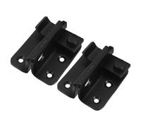 HOMOCONO 2pcs Flip Latch Gate Latches - Safety Lock for Barn Wood Fence Sliding French Doors - Heavy Duty Stainless Steel Gate Catch for Sliding Swing Open Barn Door Right