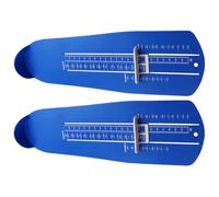 HOMOCONO 2pcs Foot Measuring Device for Accurate Shoe Size Measurement, Lightweight Blue Plastic Foot Length Gauge Ruler for Men and Women, for Shoe Stores and Household Use