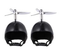HOMOCONO 2pcs Funny Pet Chicken Hat Adjustable Protection Helmet for Hens and Birds, Lightweight Plastic Material with Rain Protection, Pet Costume Accessories