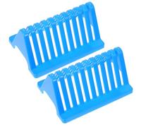HOMOCONO 2pcs Laboratory Microscope Slides Rack Plastic Drying Rack with Draining Design and Triangle Shape for Experiments and Hospitals, Sl nd Visually Pleasing Microscope Slides