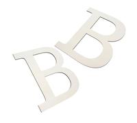 HOMOCONO 2pcs Large Unfinished Wood Letter B Paintable Alphabet for DIY Crafts Wall Decoration for Room