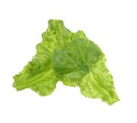 HOMOCONO 2pcs Lifelike Lettuce Leaf Artificial Vegetable Props Made of Maintenance-free Pvc Realistic Appearance and Natural Ambiance for Restaurant and Food Related Displays