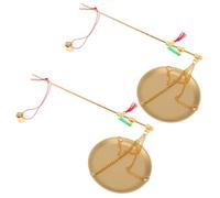 HOMOCONO 2pcs Multi-function Copper Medicine Scale for Accurate Weighing of Dried Fruit and Tea Leaves, Chinese Style Portable Gram Scale for Home Decoration and Daily Use