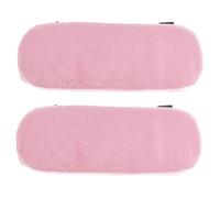 HOMOCONO 2pcs Pink Armrest Covers for Office Chairs and Wheelchairs Non-slip Elbow Rest Sleeve for Gaming and Executive Chairs Cute and Protective Arm Pads