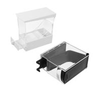 HOMOCONO 2pcs Plastic Cotton Roll Storage Box with Press Type and Nonskid Base Moisture-proof Organizer for Cotton Wool Suitable for Home and Bathroom Use