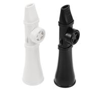 HOMOCONO 2pcs Plastic Kazoos for Beginners, Easy to Play Musical Instruments with Stylish Modern Design, Portable and Sturdy for Travel and Family Gatherings