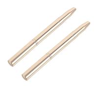 HOMOCONO 2pcs Retractable Dual-ended Lipstick Brush with Protective Cap Metal Ultraportable Lip Brush for Lip Gloss Compact and Hygienic Beauty Tools for Travel and Daily On-the-go Makeup