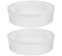 HOMOCONO 2pcs Reusable Diaper Pail Refill Ring Holder for Nursery Trash Bin Flexible Garbage Bag Frame No Slip Design Prevents Sliding and Spills Compatible with Genie Diaper Pails