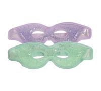 HOMOCONO 2pcs Reusable Eye Ice Pads with Soft PVC Gel Material Comfortable Elastic Band Eye Masks for Home and Travel Use