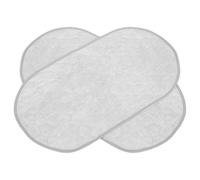 HOMOCONO 2pcs Reusable Waterproof Diaper Changing Pads for Newborns, Portable Travel Size Foldable Nappy Change Mat with Cotton and Polyester Material, Oval Shape for Convenient Care