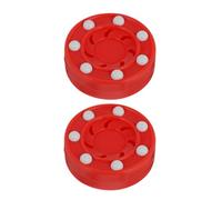 HOMOCONO 2pcs Roller Hockey Puck for Game High Impact Glides and Lightweight Pp Material, Suitable for Indoor and Smooth Concrete Arenas, Professional Roller Hockey Balls for Teams