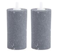 HOMOCONO 2pcs Silicon Carbide Air Stone for Fish Tank and Hydroponic Use, Easy to Clean Aquarium Air Bubbler to Promote Plant Growth, Practical Cylindrical Oxygen Diffuser Stone