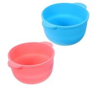 HOMOCONO 2pcs Silicone Wax Bean Melting Bowl Large Capacity Wax Pot Replacement for Home Hair Removal Convenient to Carry and Dishwasher Safe Random Random Color