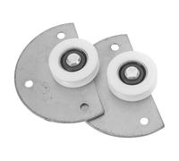 HOMOCONO 2pcs Sliding Closet Door Roller Wheels with Silent Operation and Precision Engineered Metal Construction Robust Wardrobe Door Pulley System for Smooth Gliding in Home Cabinet