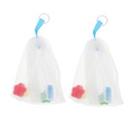 HOMOCONO 2Pcs Small Soap Foaming Nets for Face Cleansing Mesh Bags for Handmade Bar Soap Efficient Bubble Maker for Bright Smooth Skin Solid-liquid Dual-purpose