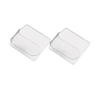 HOMOCONO 2pcs Transparent Acrylic Professional Makeup Palettes for Color Mixing Lightweight Portable Cosmetic Palettes for Foundation Eyeshadow Creams and Liquid Blending Reusable Design