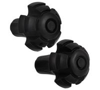 HOMOCONO 2pcs Trekking Pole Foot Covers Durable Replacement Tips for Hiking Sticks Non Slip Cane Tips Easy Install Ferrules for Enhanced Traction Pavement and Trails