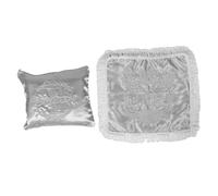 HOMOCONO 2pcs Vienna Series Satin Bags Elegant Embroidered Chanukah Favor Pouches for Cookies and Treats Stylish Jewish Holiday Party Wrappers for Celebrations