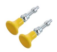 HOMOCONO 2pcs Weight Stack Pins with Self-locking and Ergonomic Design, Plastic and Steel Replacement Gym Equipment Accessories for Fitness Studios and Home Gyms, Yellow