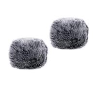 HOMOCONO 2pcs Windproof Pop-up Shield and Plush Microphone Cover Microphone Accessory for Ktv Singing Practical Protector for Streaming and Podcasting