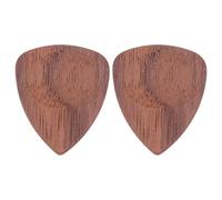 HOMOCONO 2Pcs Wood Guitar Plectrums Lightweight Acoustic Guitar Helpers Smooth Surface for Easy Play and Portable Use