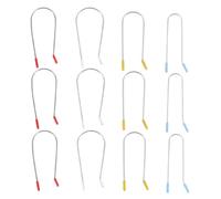 HOMOCONO 32 Pcs Electric Hot Roller Clips Replacement Pins U-shaped Hair Curler Clamps for Safe Styling Fast Heating Versatile Use Suitable for Perming and Long Hair