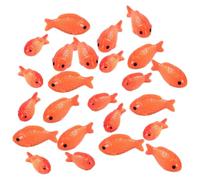 HOMOCONO 36pcs Mini Resin Fish Figurines Set Tiny Fish Models Decorative Garden Ornaments Lightweight for Doll House Landscape Decor