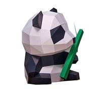 HOMOCONO 3D Panda Paper Model Toy DIY Geometric Origami Decoration Creative Handmade Craft for Boys and Girls and Adults Paper Animal Ornament for Home Decor