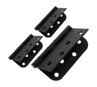 HOMOCONO 3pcs Black Stainless Steel Door Hinges for Timber Doors Quiet Environment with Easy Installation Modern Elegance and Study Rooms
