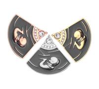 HOMOCONO 3pcs Brooch Badge Alloy Fashion Brooch for Backpacks and Shirts, Adorable European and American Style, for Babies