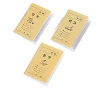 HOMOCONO 3pcs Doll House Practice Books Lightweight Miniature Exercise Book Models for Dollhouse Study Scene Decoration Educational Gifts