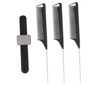 HOMOCONO 3pcs Hairdresser Tool Set with Silicone Wristband and Abs Tip Tails Combs for Quick Hairpin Absorption and Convenient Hair Dressing in Salon Or Home Use