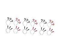 HOMOCONO 3pcs Question Mark Headband Exaggerate Punctuation Hair Band for Christmas Holiday Party Photo Booth Prop Halloween Costume Favors