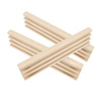 HOMOCONO 3pcs Wooden Domino Holder Racks for Mexican Train Games Beige DIY Domino Accessory and Displays Alphabet Cards Sturdy Desktop Game Racks