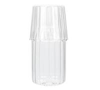HOMOCONO 400ml Large Capacity Glass Water Jug with Classic Elegant Design, Multi-Function Cold Water Pot for BBQ and Parties, Sturdy High-end Beverage Serveware