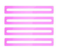 HOMOCONO 4pcs Acrylic Guided Reading Highlight Strips for Dyslexia with Improved Line Tracking, User-friendly Reading Tracker Ruler 6x1 Inch, Suitable, Learners and Mahjong Players