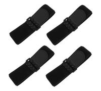 HOMOCONO 4pcs Elastic Fastening Straps Hook and Loop Adjustable Leg Bands for Securing Pant Cuffs Luggage and Yoga Mats Sturdy and Skin-Friendly