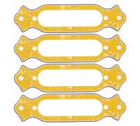HOMOCONO 4pcs Electric Guitar Pickup Frame Mounting Ring Replacement Part for Single Coil Guitar Pickups Bridge Frame Yellow Tone